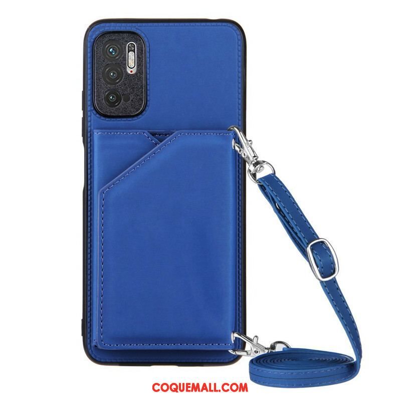 Coque Xiaomi Redmi Note 10 5G / Poco M3 Pro 5G Bandoulière Porte-cartes