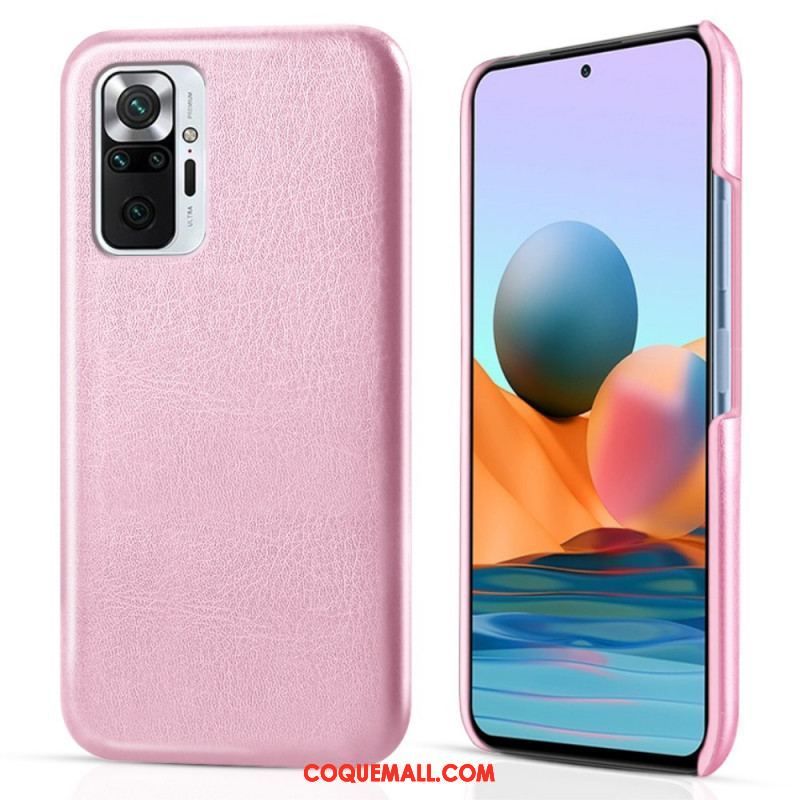 Coque Xiaomi Redmi Note 10 Pro Effet Cuir KSQ