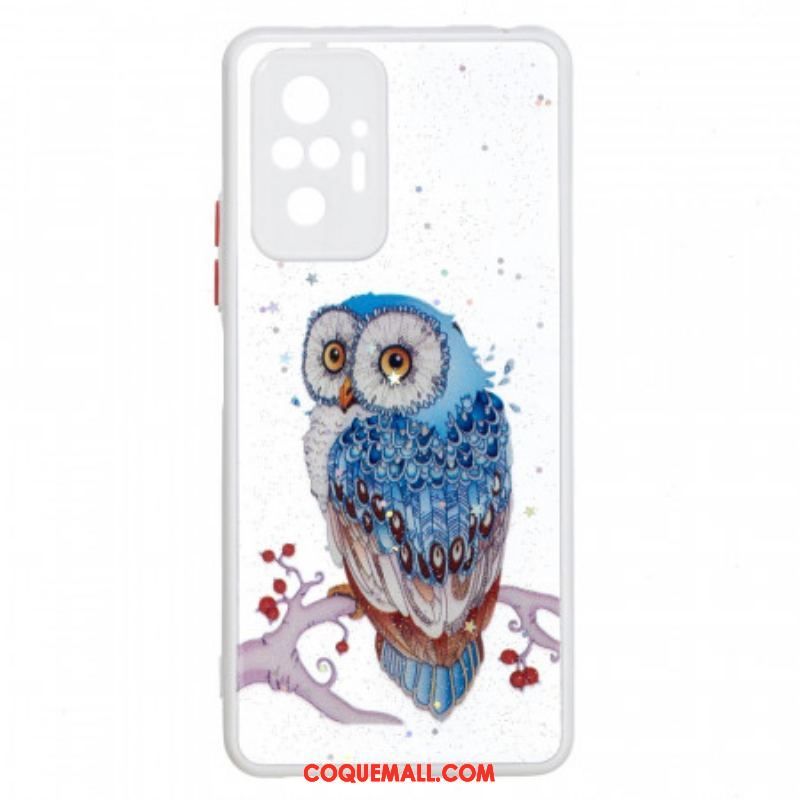 Coque Xiaomi Redmi Note 10 Pro Hybride hibou