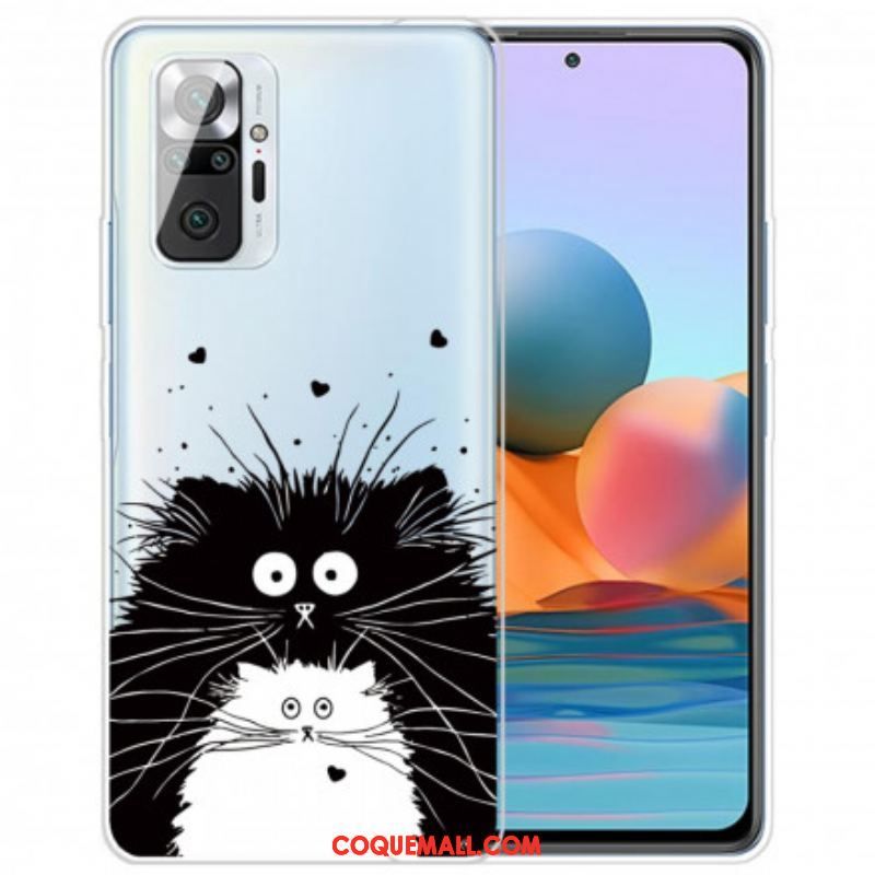 Coque Xiaomi Redmi Note 10 Pro Regarde les Chats