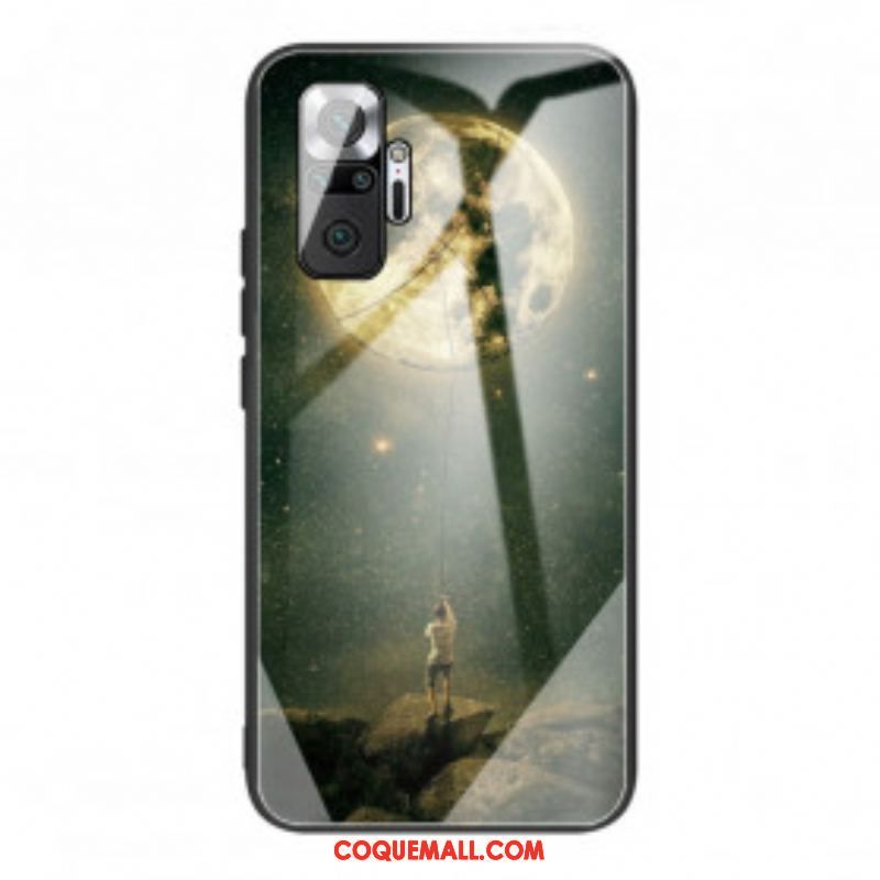 Coque Xiaomi Redmi Note 10 Pro Verre Trempé Homme à la Lune