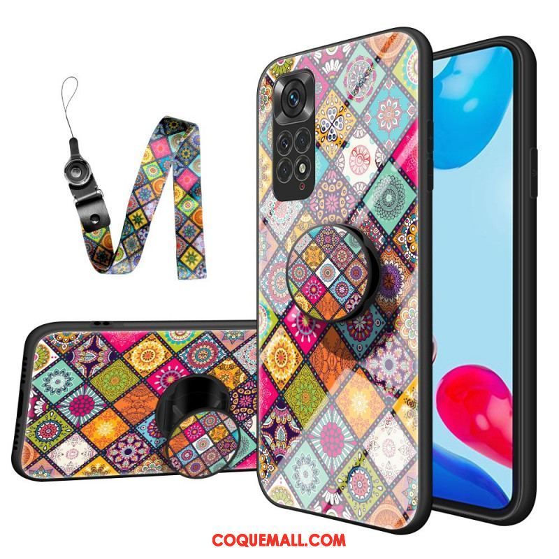 Coque Xiaomi Redmi Note 11 / 11s Support Magnétique Patchwork