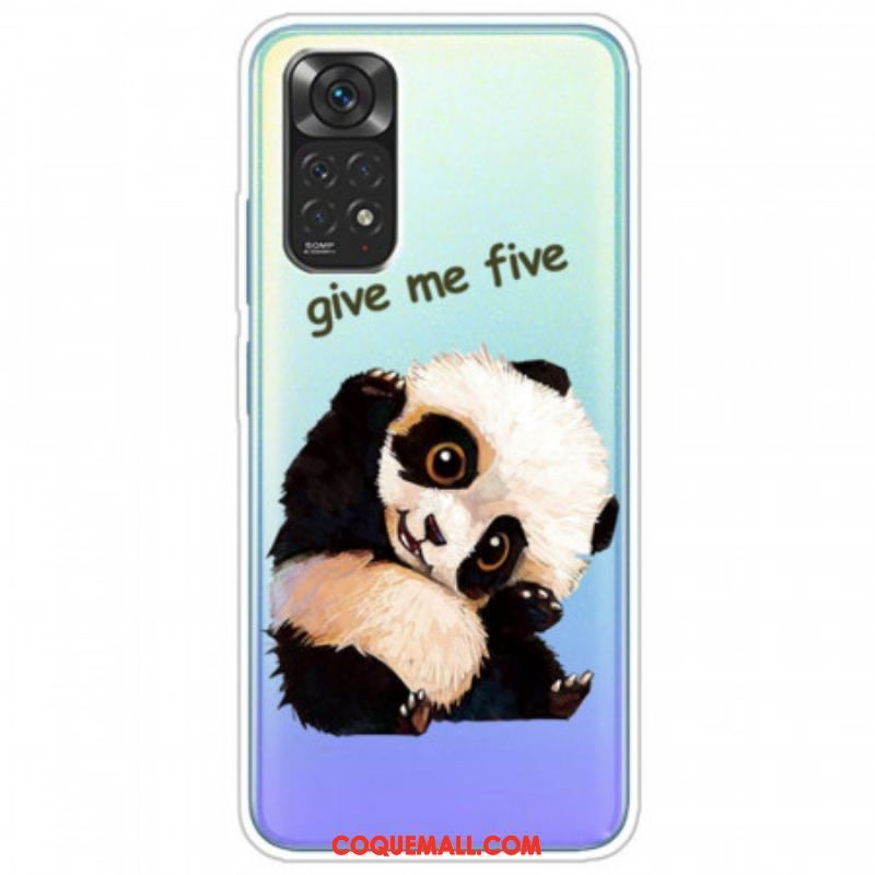 Coque Xiaomi Redmi Note 11 / 11s Transparente Panda Give Me Five