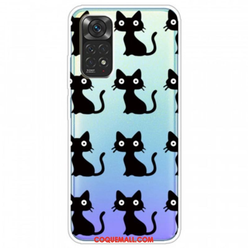 Coque Xiaomi Redmi Note 11 Pro /  Note 11 Pro 5G Multiples Chats Noirs