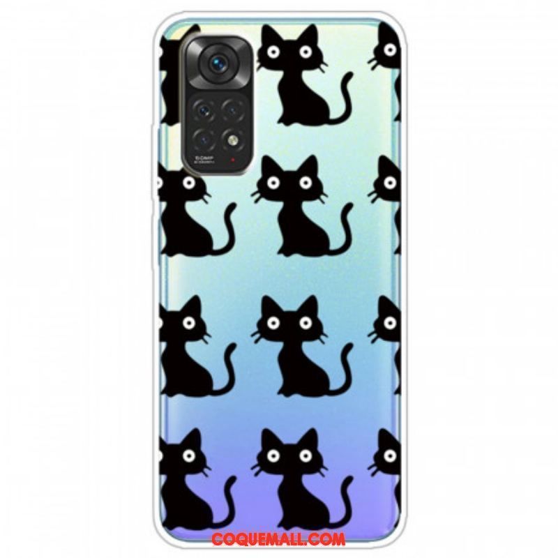 Coque Xiaomi Redmi Note 11 Pro / Note 11 Pro 5G Multiples Chats Noirs