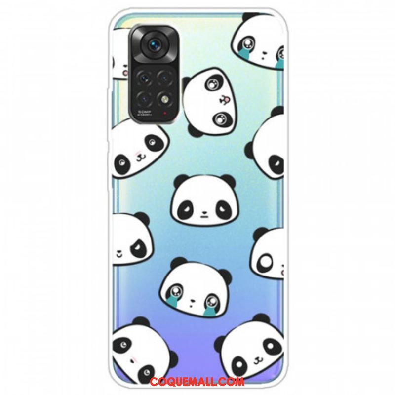 Coque Xiaomi Redmi Note 11 Pro /  Note 11 Pro 5G Pandas Sentimentaux