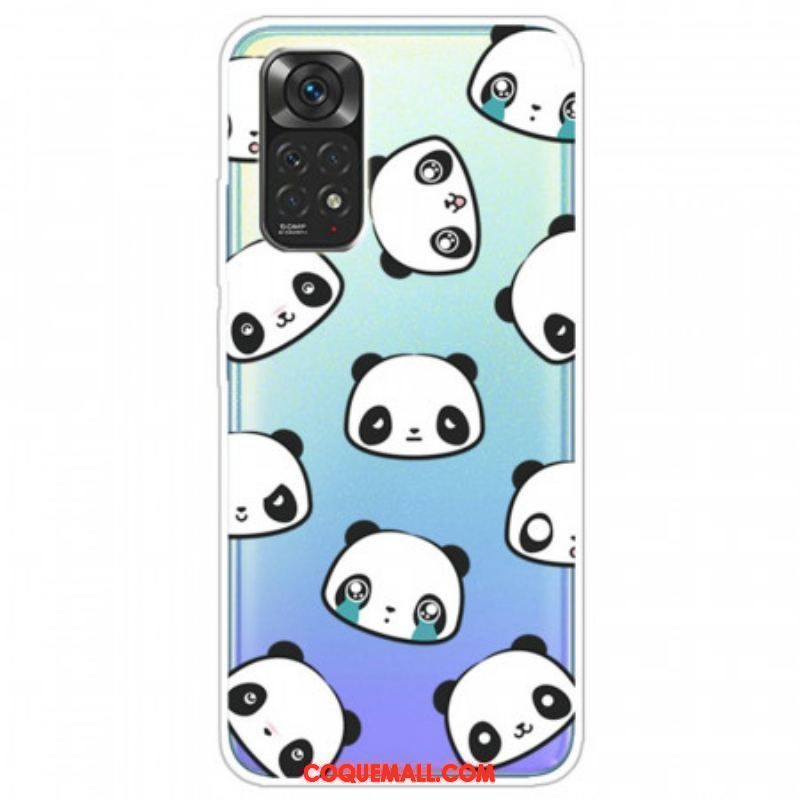 Coque Xiaomi Redmi Note 11 Pro / Note 11 Pro 5G Pandas Sentimentaux