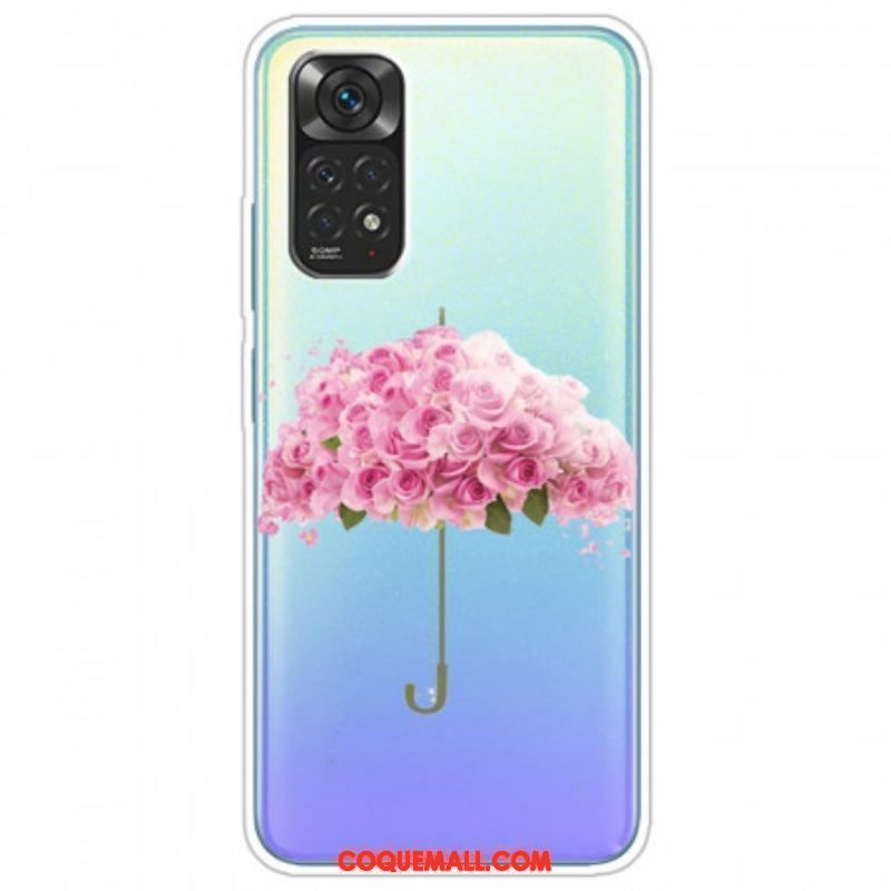 Coque Xiaomi Redmi Note 11 Pro / Note 11 Pro 5G Parapluie en Roses