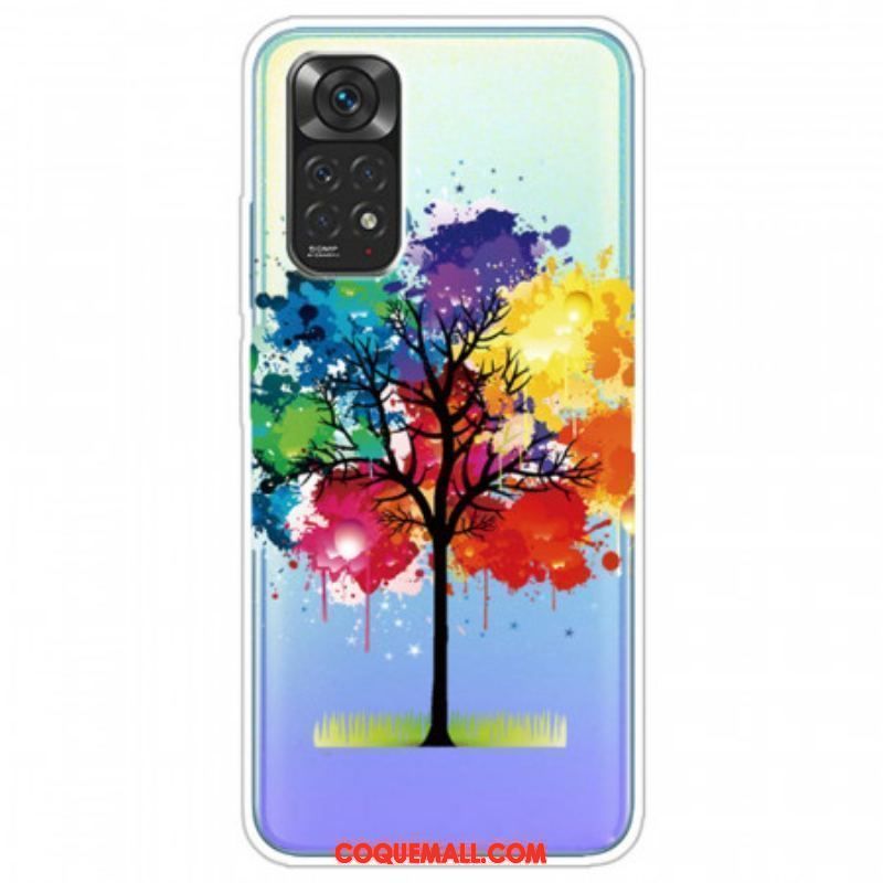 Coque Xiaomi Redmi Note 11 Pro / Note 11 Pro 5G Transparente Arbre Aquarelle