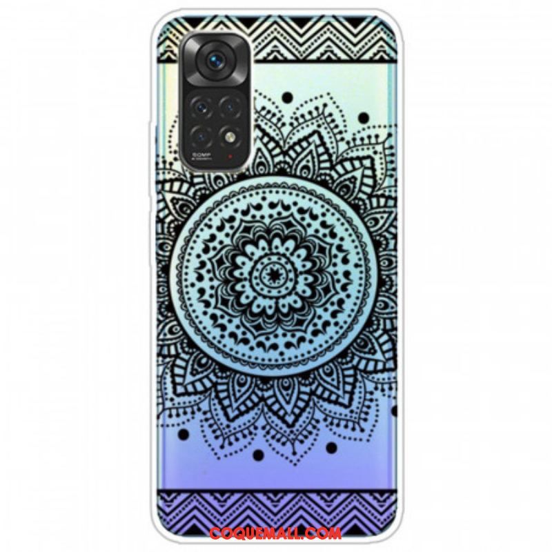 Coque Xiaomi Redmi Note 11 Pro /  Note 11 Pro 5G Transparente Fleur Mandala