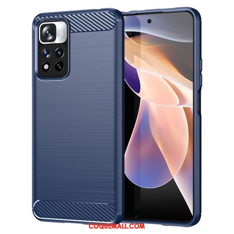 Coque Xiaomi Redmi Note 11 Pro Plus 5G Fibre Carbone Brossée