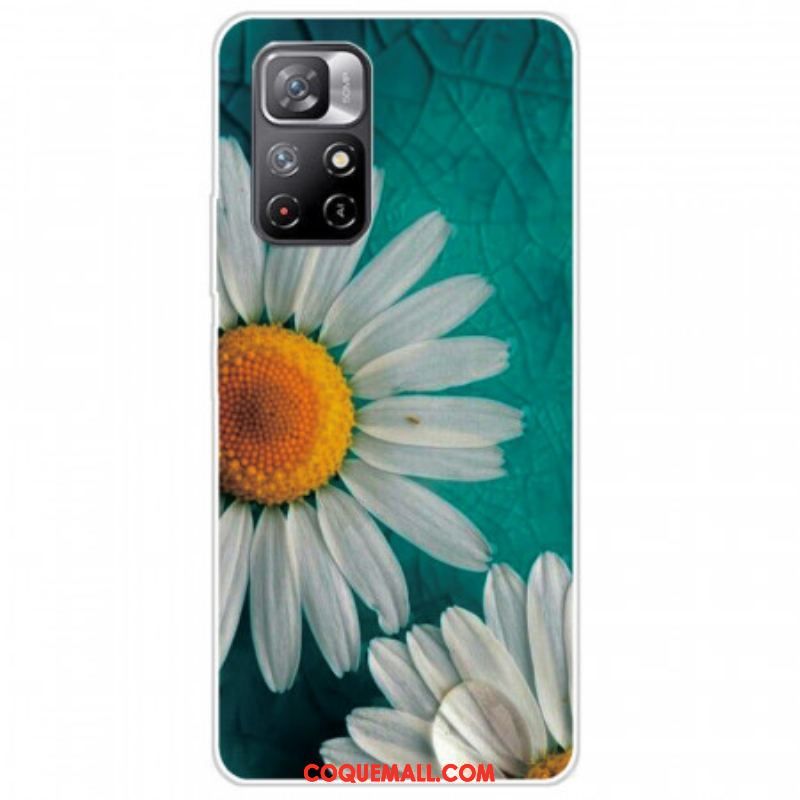 Coque Xiaomi Redmi Note 11 Pro Plus 5G Silicone Marguerite