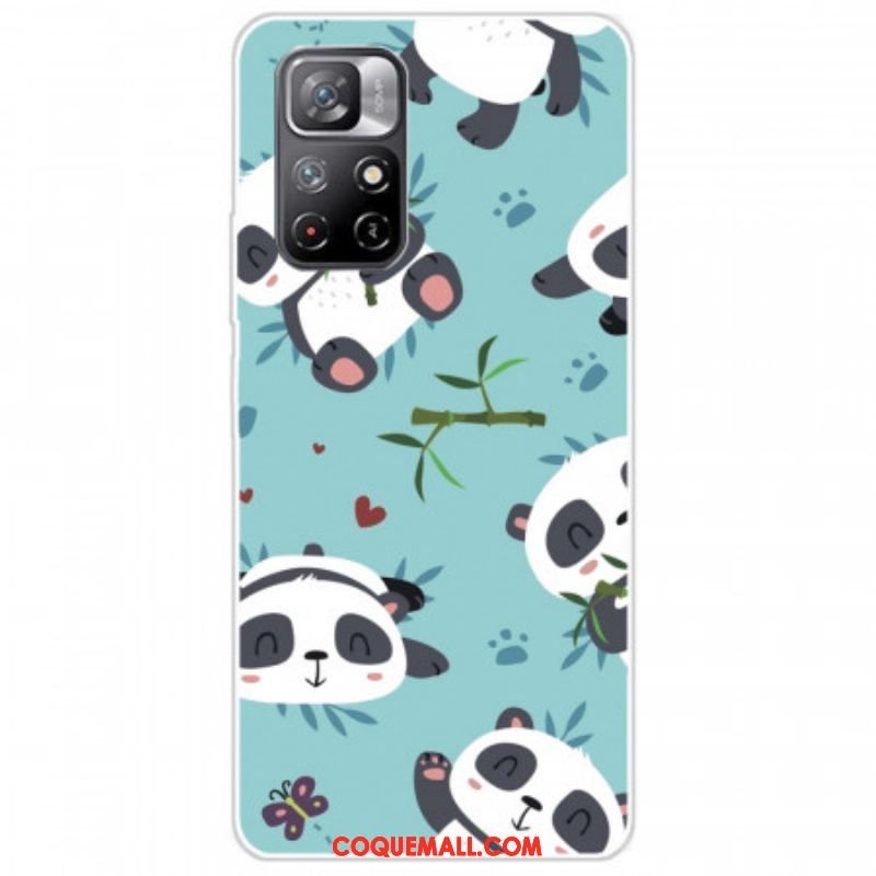 Coque Xiaomi Redmi Note 11 Pro Plus 5G Silicone Tas de Pandas