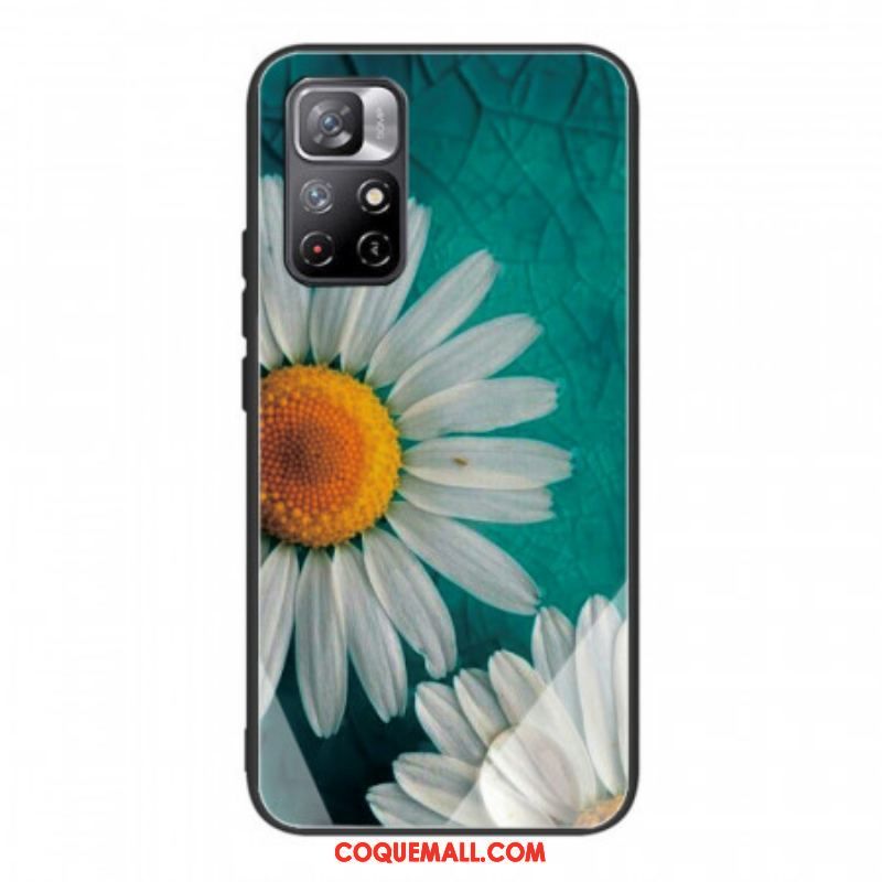 Coque Xiaomi Redmi Note 11 Pro Plus 5G Verre Trempé Marguerite