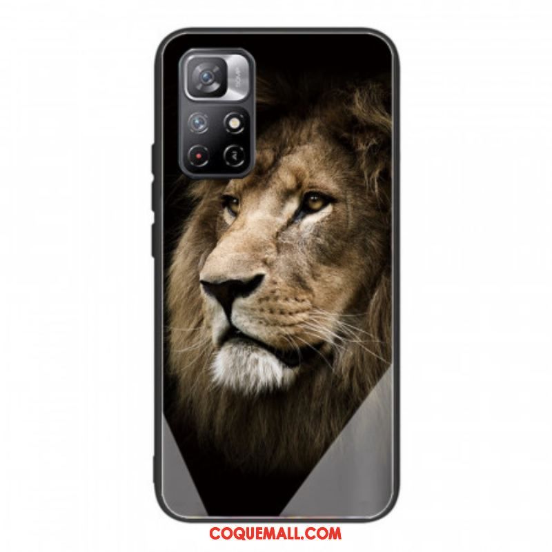 Coque Xiaomi Redmi Note 11 Pro Plus 5G Verre Trempé Tête de Lion