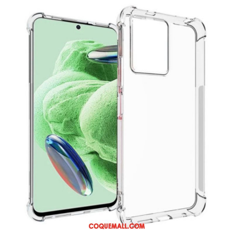 Coque Xiaomi Redmi Note 12/Poco X5 5G Transparente Coins Renforcés