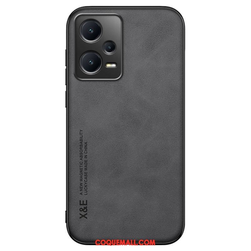 Coque Xiaomi Redmi Note 12 Pro/Poco X5 Pro 5G Cuir Effet Cuir X&E