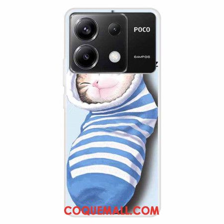 Coque Xiaomi Redmi Note 13 Pro 5G / Poco X6 5G Chaussettes et Chat