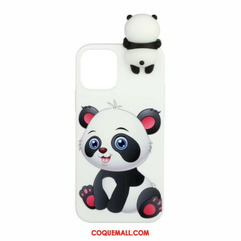 Coque iPhone 13 Mini 3D Mignon Panda