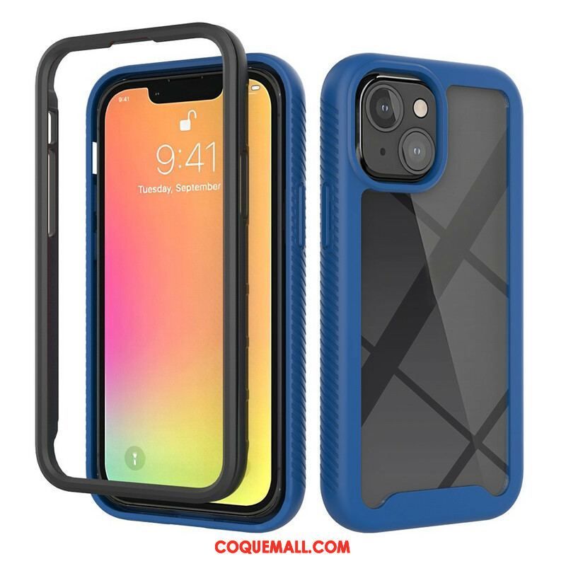 Coque iPhone 13 Mini Conception Hybride Rebords Silicone