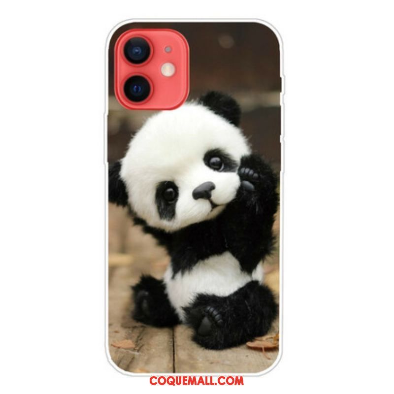 Coque iPhone 13 Mini Flexible Panda