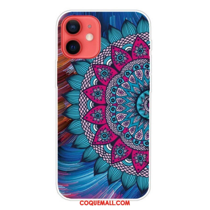 Coque iPhone 13 Mini Mandala Coloré