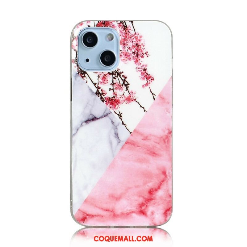 Coque iPhone 13 Mini Marbre Géométries