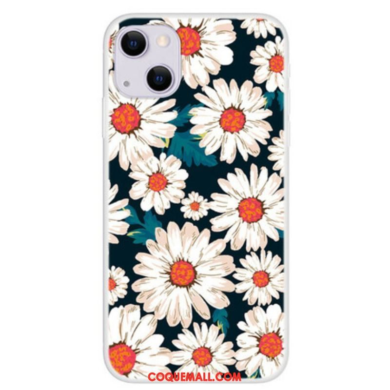 Coque iPhone 13 Mini Marguerites