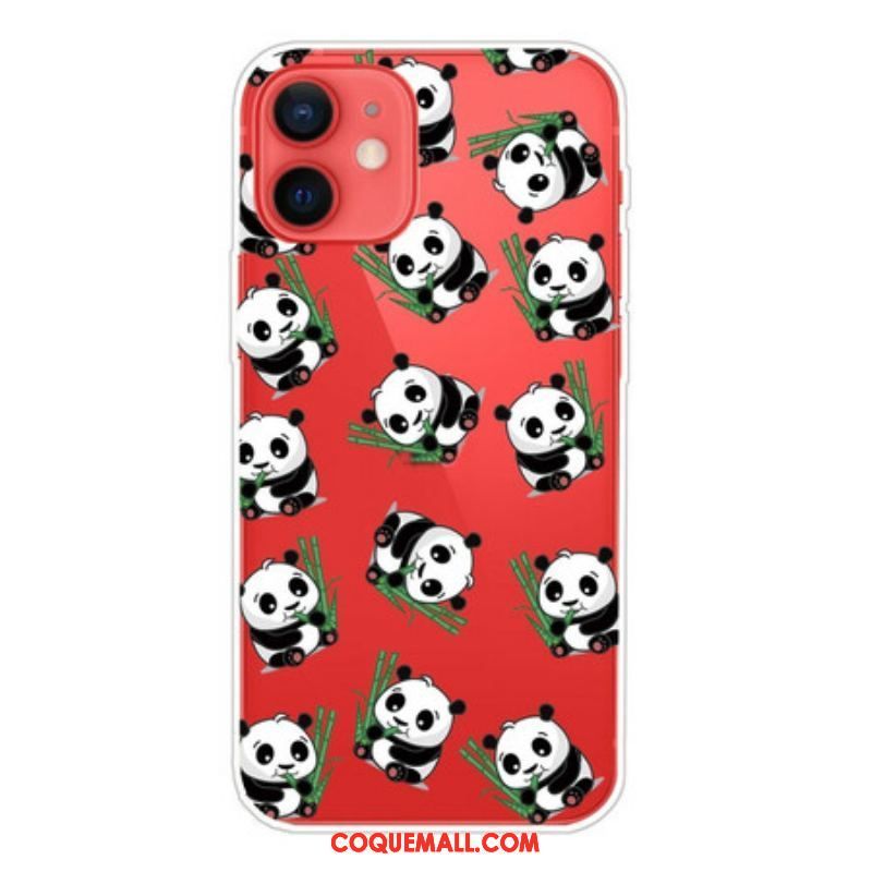 Coque iPhone 13 Mini Petits Pandas