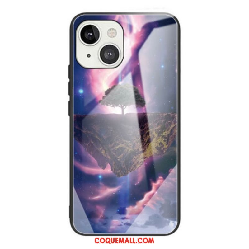 Coque iPhone 13 Mini Verre Trempé Arbre du Monde