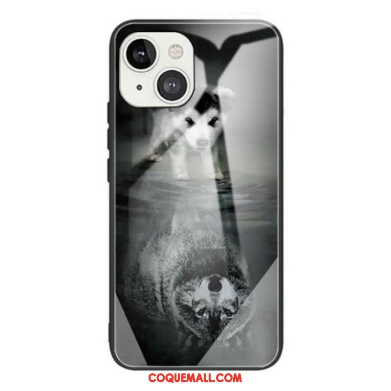 Coque iPhone 13 Mini Verre Trempé Rêve de Chiot