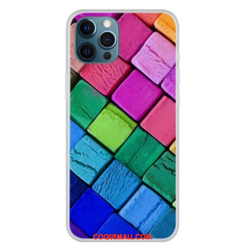 Coque iPhone 13 Pro Cubes Colorés