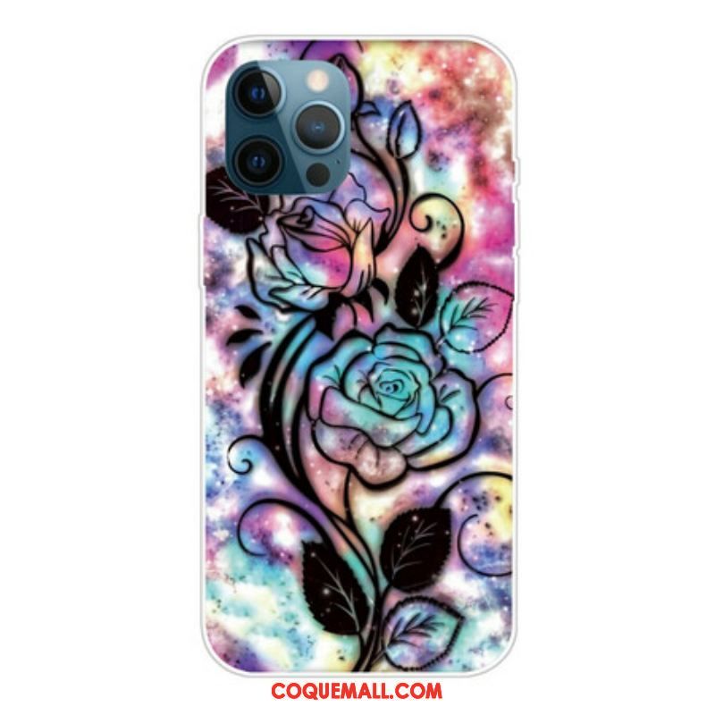 Coque iPhone 13 Pro Fleur Graphique