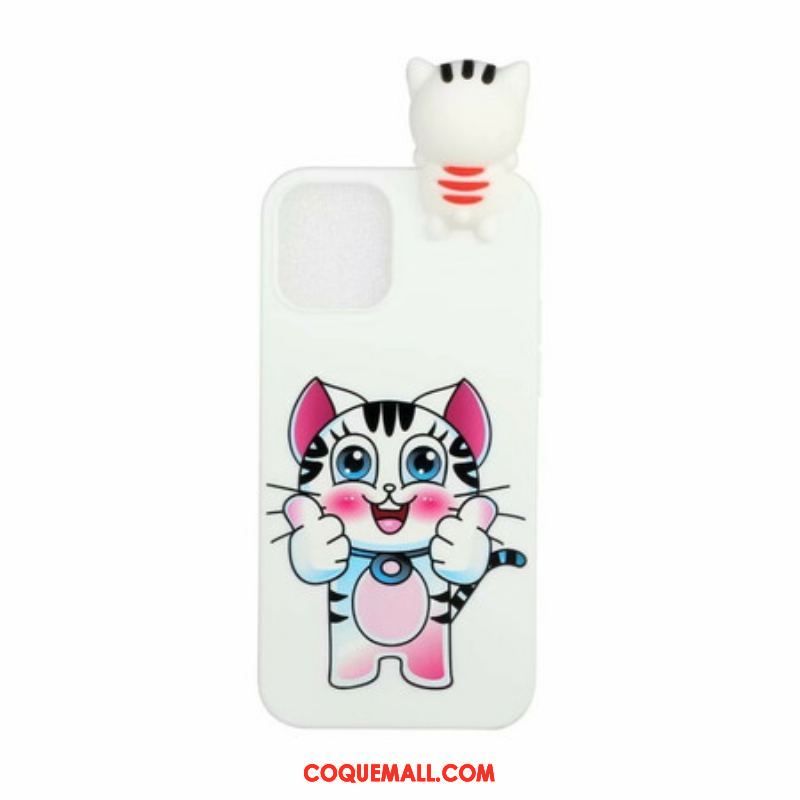 Coque iPhone 13 Pro Max Chat Fun 3D