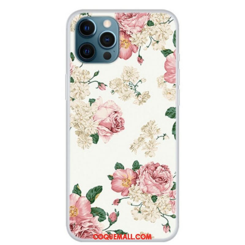 Coque iPhone 13 Pro Max Fleurs Liberty