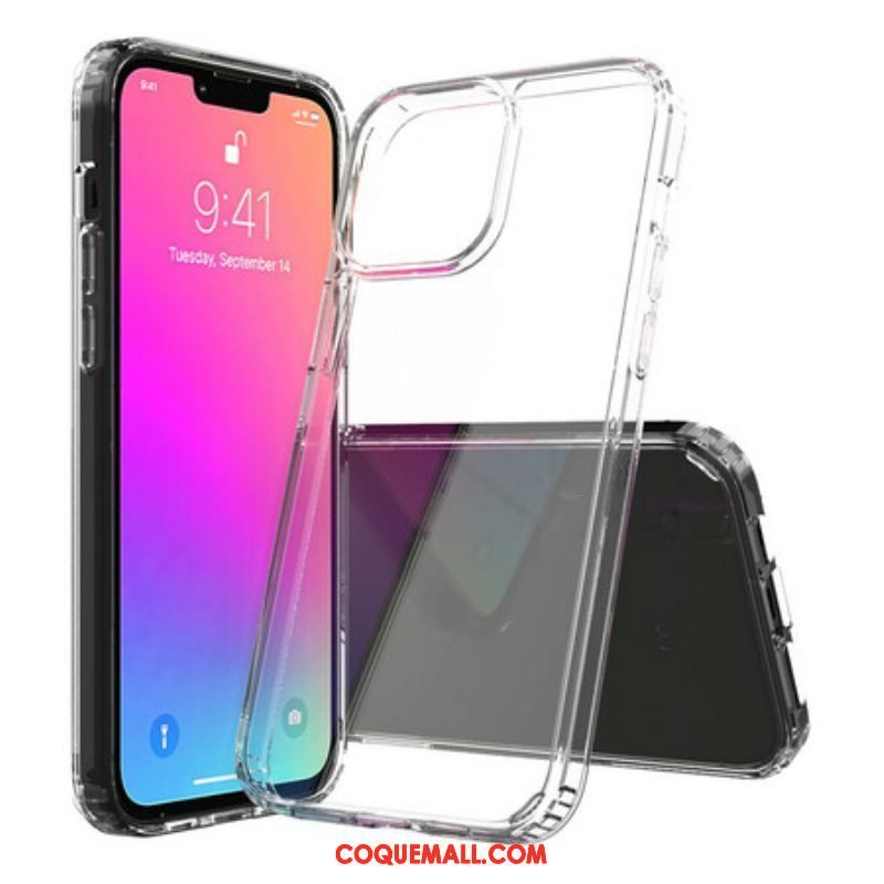 Coque iPhone 13 Pro Max Hybride Transparente