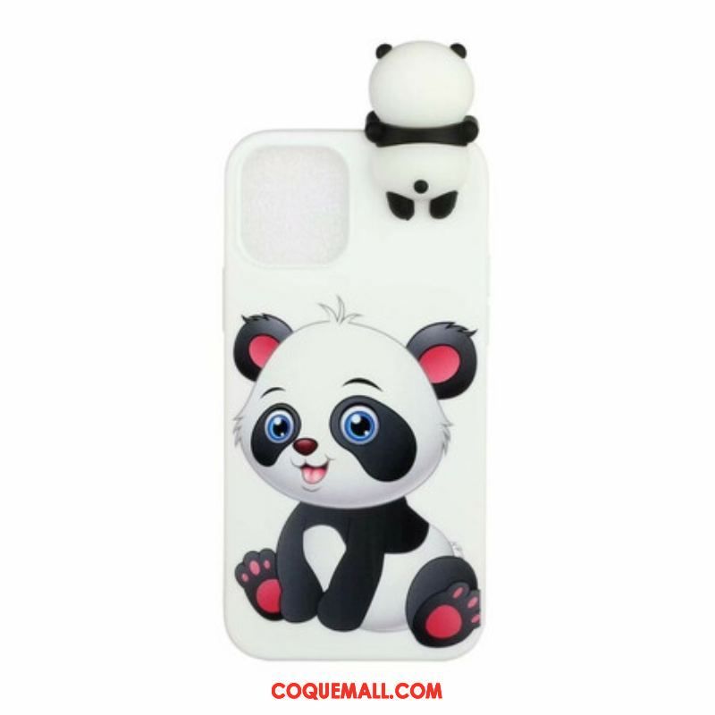 Coque iPhone 13 Pro Max Mignon Panda 3D