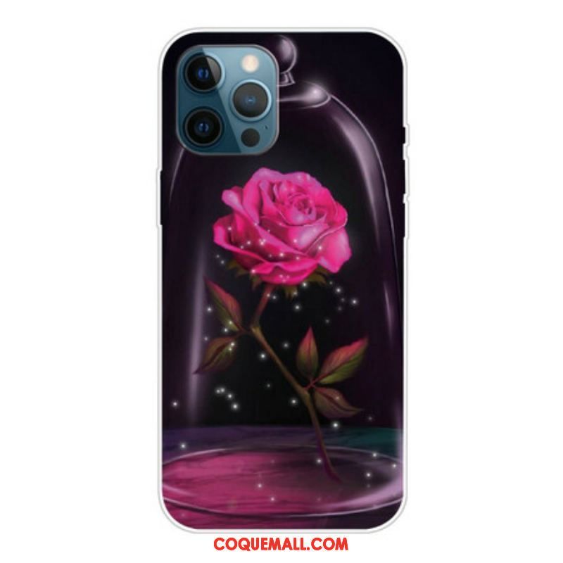 Coque iPhone 13 Pro Max Rose Magique