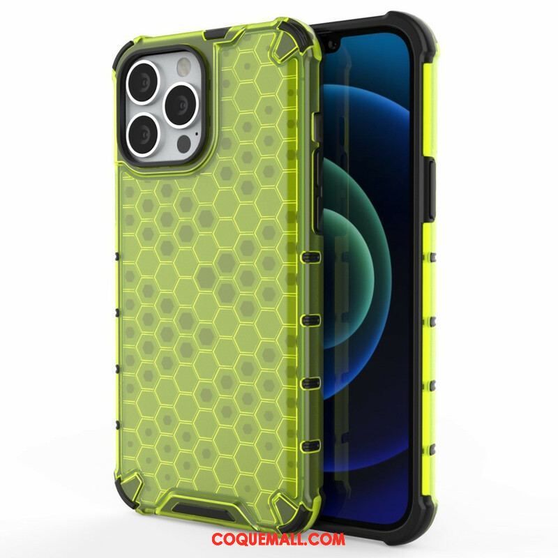 Coque iPhone 13 Pro Max Style Nid d'Abeille