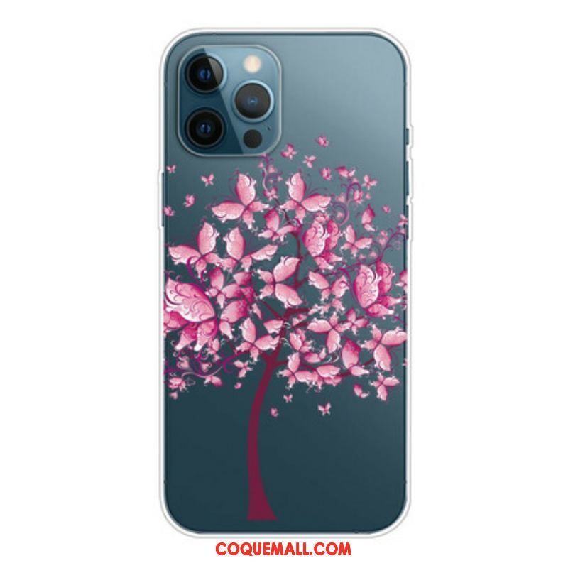 Coque iPhone 13 Pro Max Top Arbre Rose