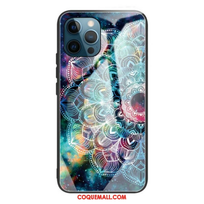 Coque iPhone 13 Pro Max Verre Trempé Mandala