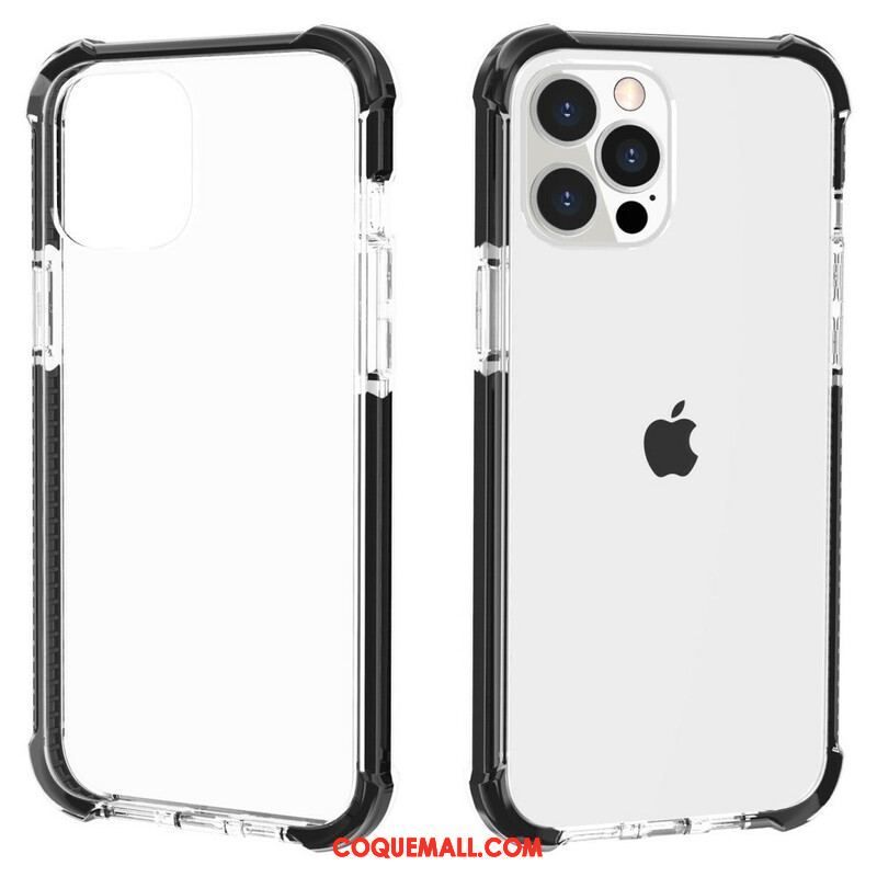 Coque iPhone 13 Pro Transparente Rebords Silicone