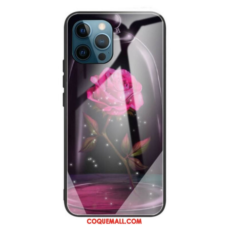 Coque iPhone 13 Pro Verre Trempé Rose Magique