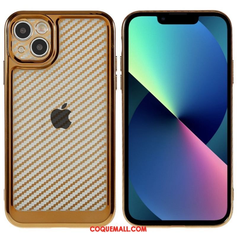 Coque iPhone 14 Fibre Carbone Stylée