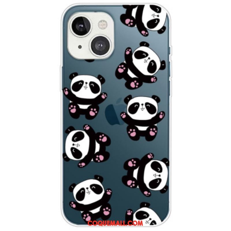 Coque iPhone 14 Plus Petits Pandas