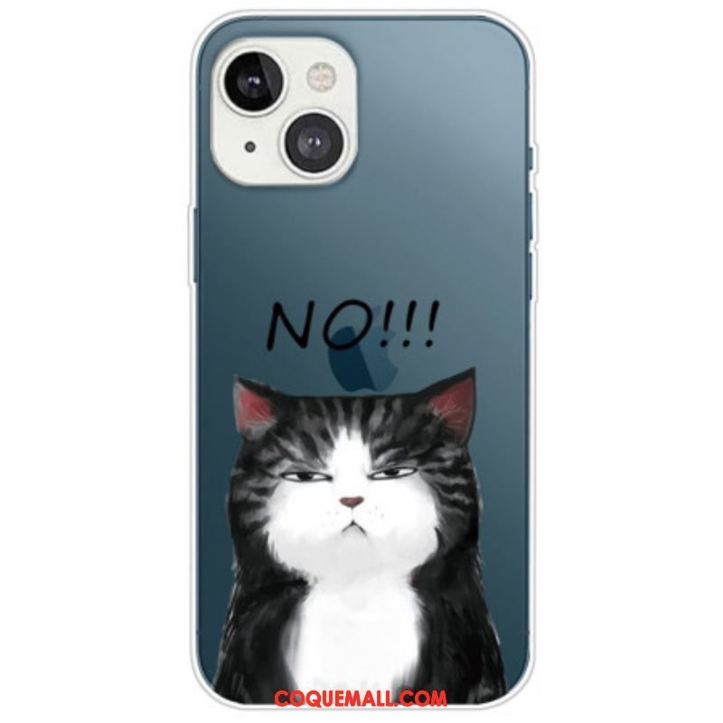 Coque iPhone 14 Plus Silicone Chat No