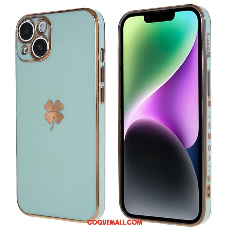 Coque iPhone 14 Plus Trèfle Lucky