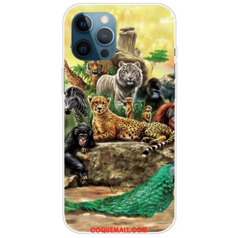 Coque iPhone 14 Pro Animaux Safari