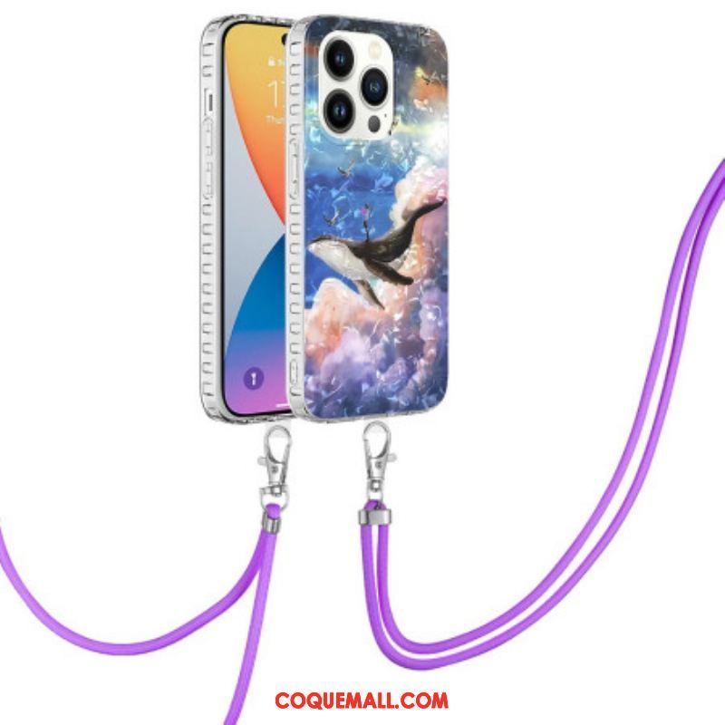 Coque iPhone 14 Pro Baleine Stylée