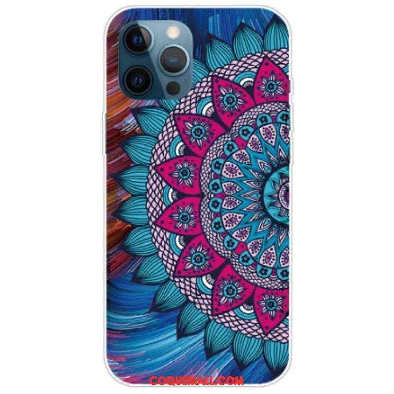 Coque iPhone 14 Pro Mandala Coloré